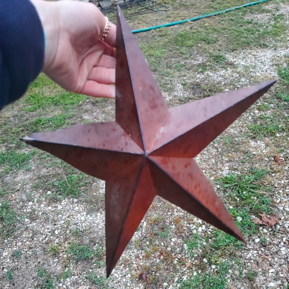 Large hanging star wall art